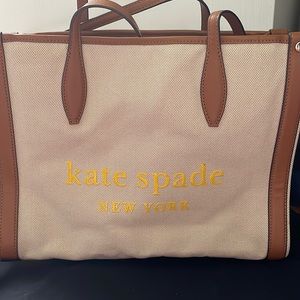 Authentic Kate Spade Canvas Tote